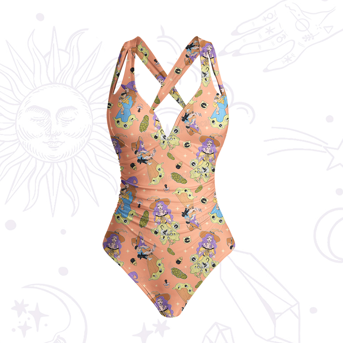 Purplehecate Mom Group Shenanigans One-Piece Swimsuit
