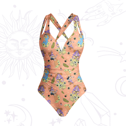 Purplehecate Mom Group Shenanigans One-Piece Swimsuit