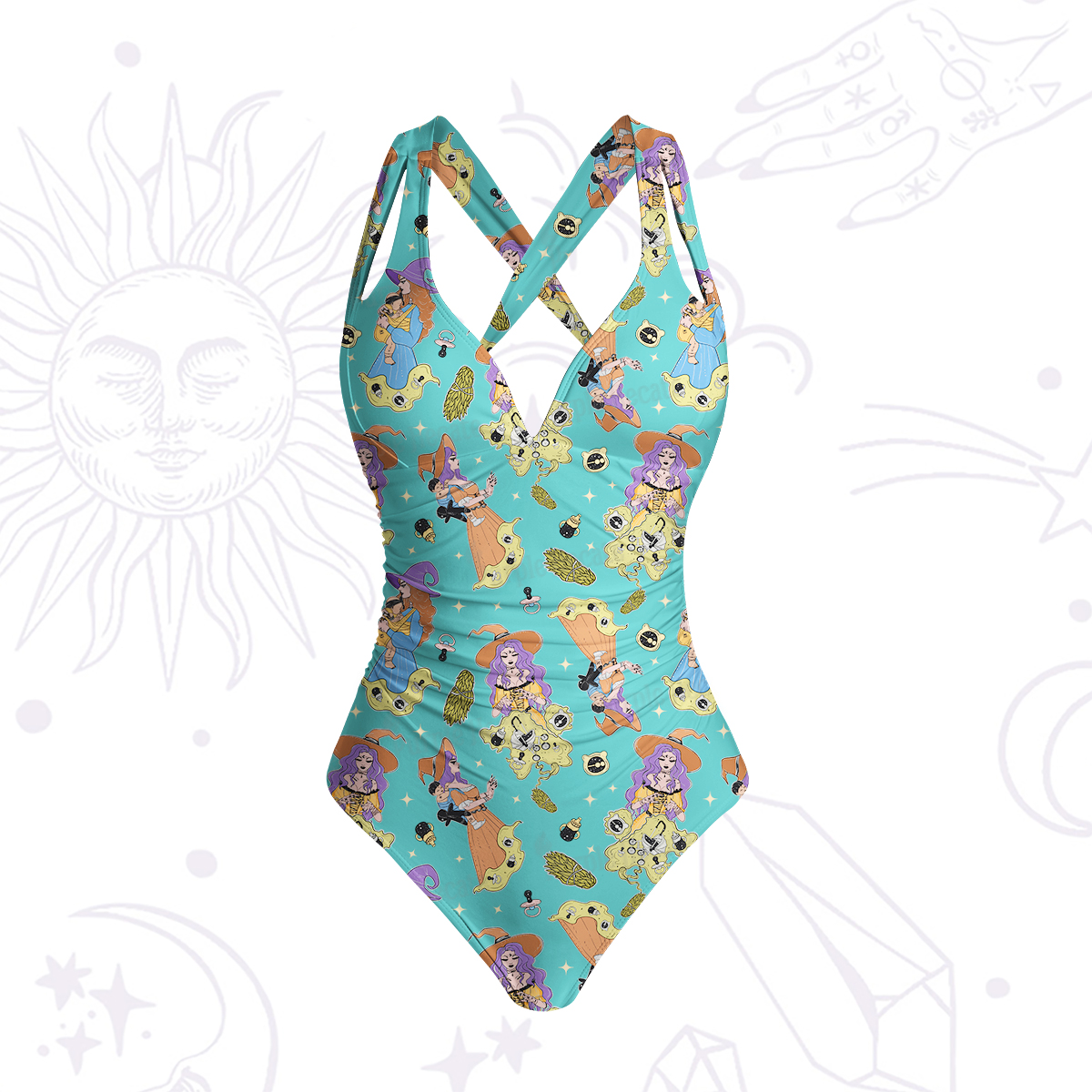 Purplehecate Mom Group Shenanigans One-Piece Swimsuit