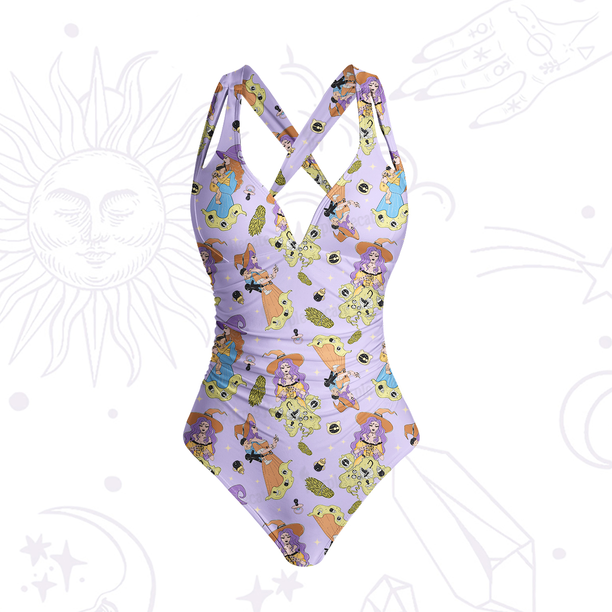Purplehecate Mom Group Shenanigans One-Piece Swimsuit