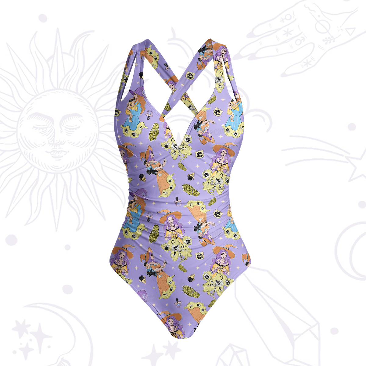 Purplehecate Mom Group Shenanigans One-Piece Swimsuit