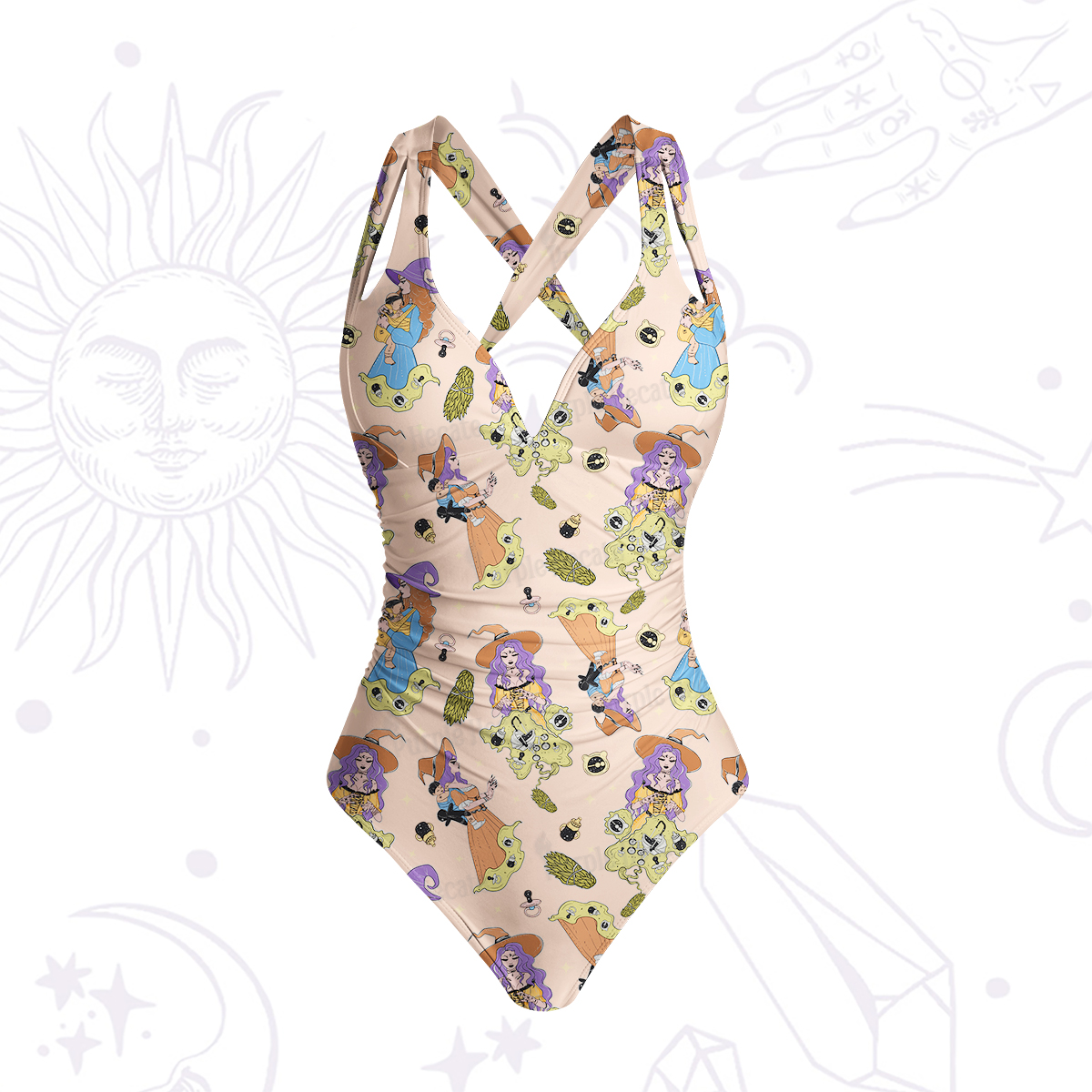 Purplehecate Mom Group Shenanigans One-Piece Swimsuit