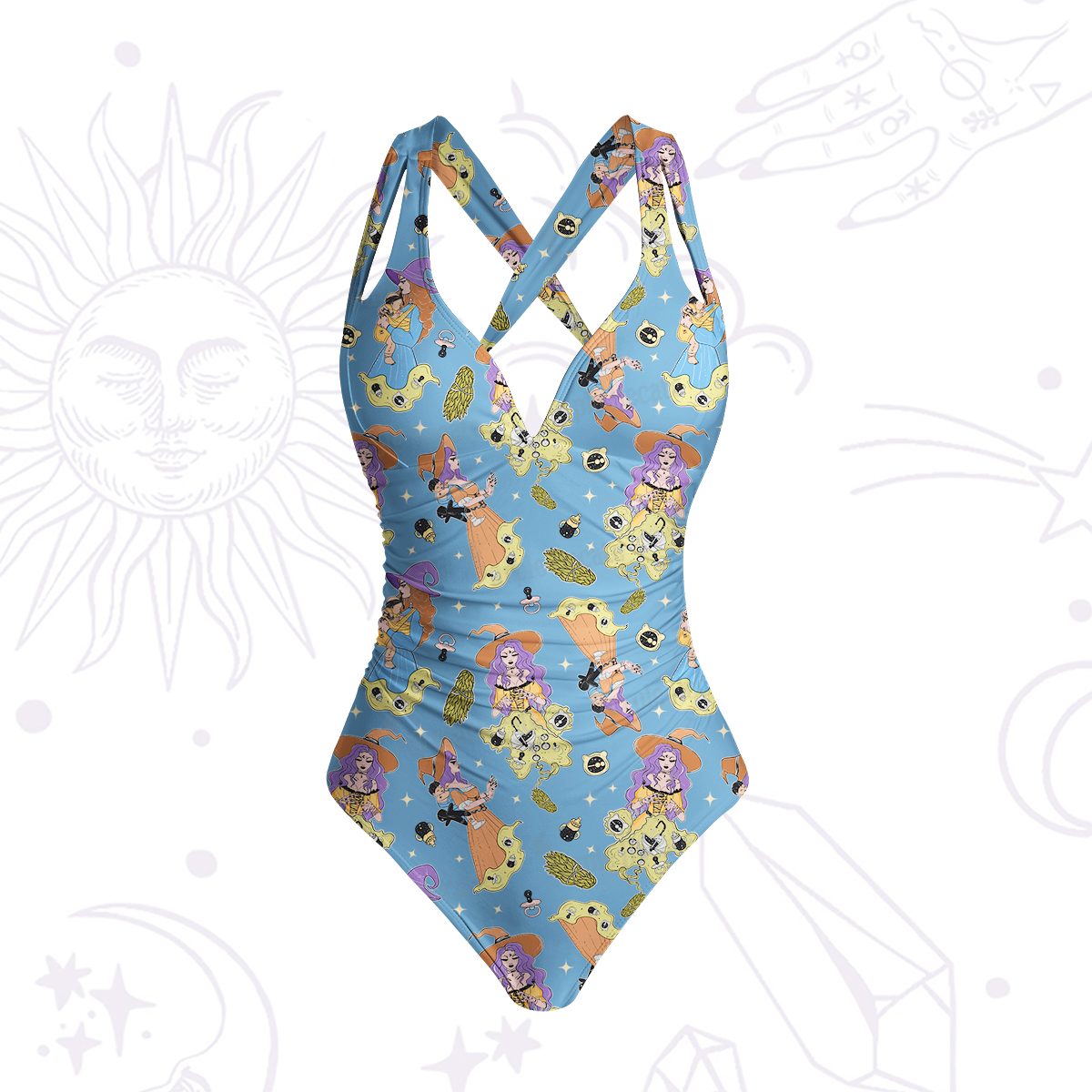 Purplehecate Mom Group Shenanigans One-Piece Swimsuit