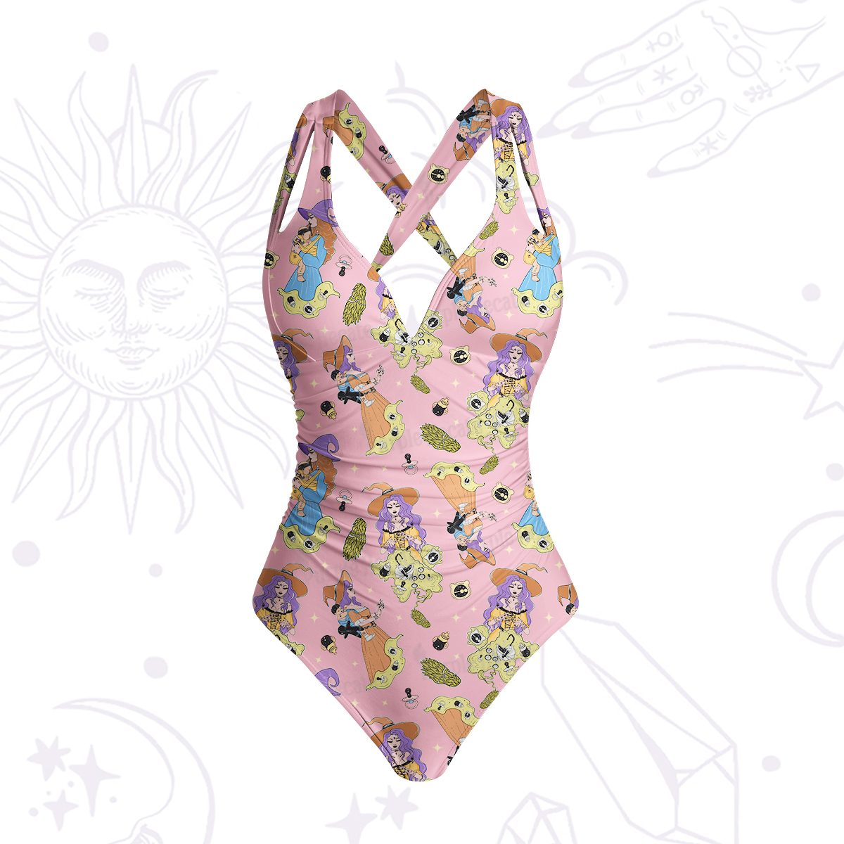 Purplehecate Mom Group Shenanigans One-Piece Swimsuit