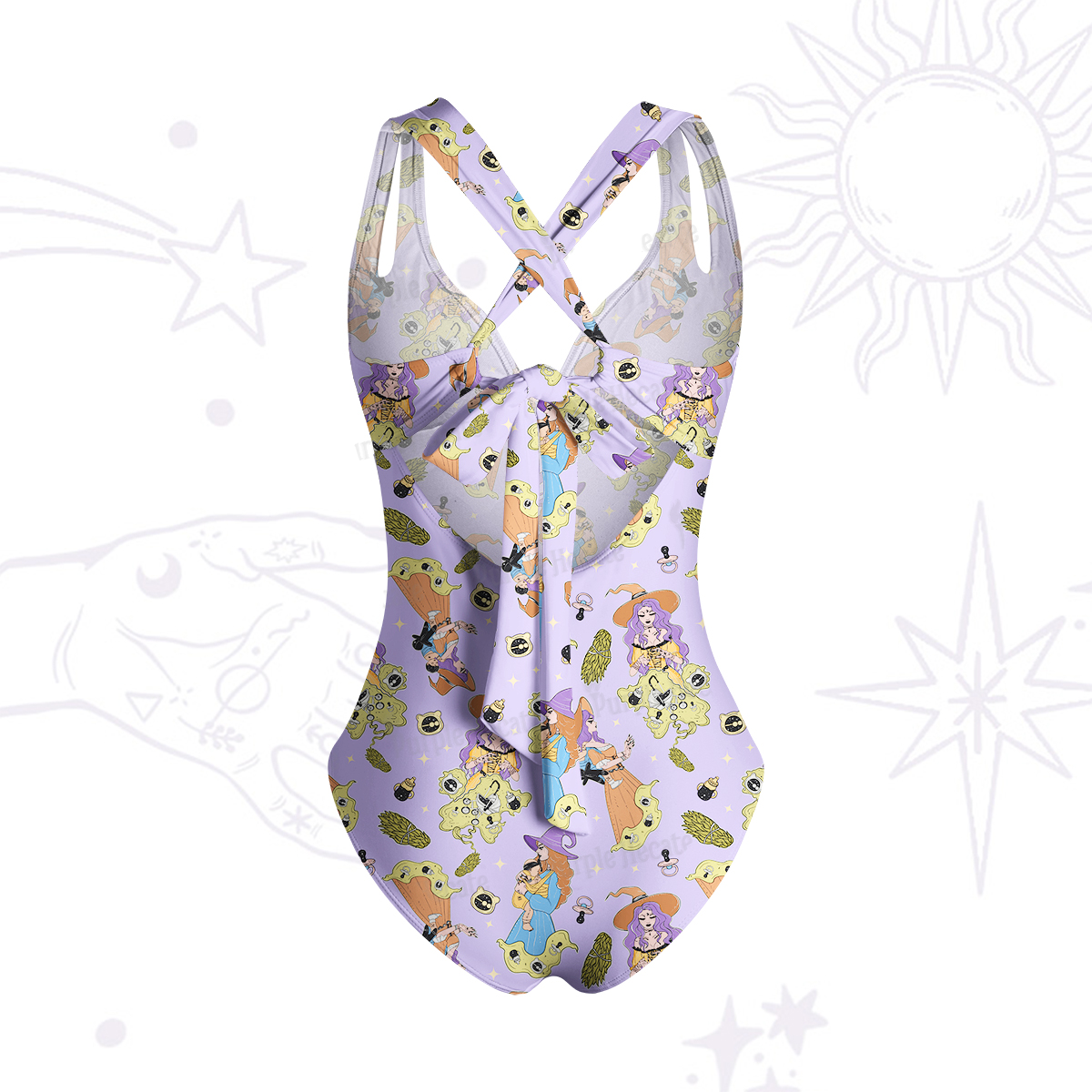 Purplehecate Mom Group Shenanigans One-Piece Swimsuit
