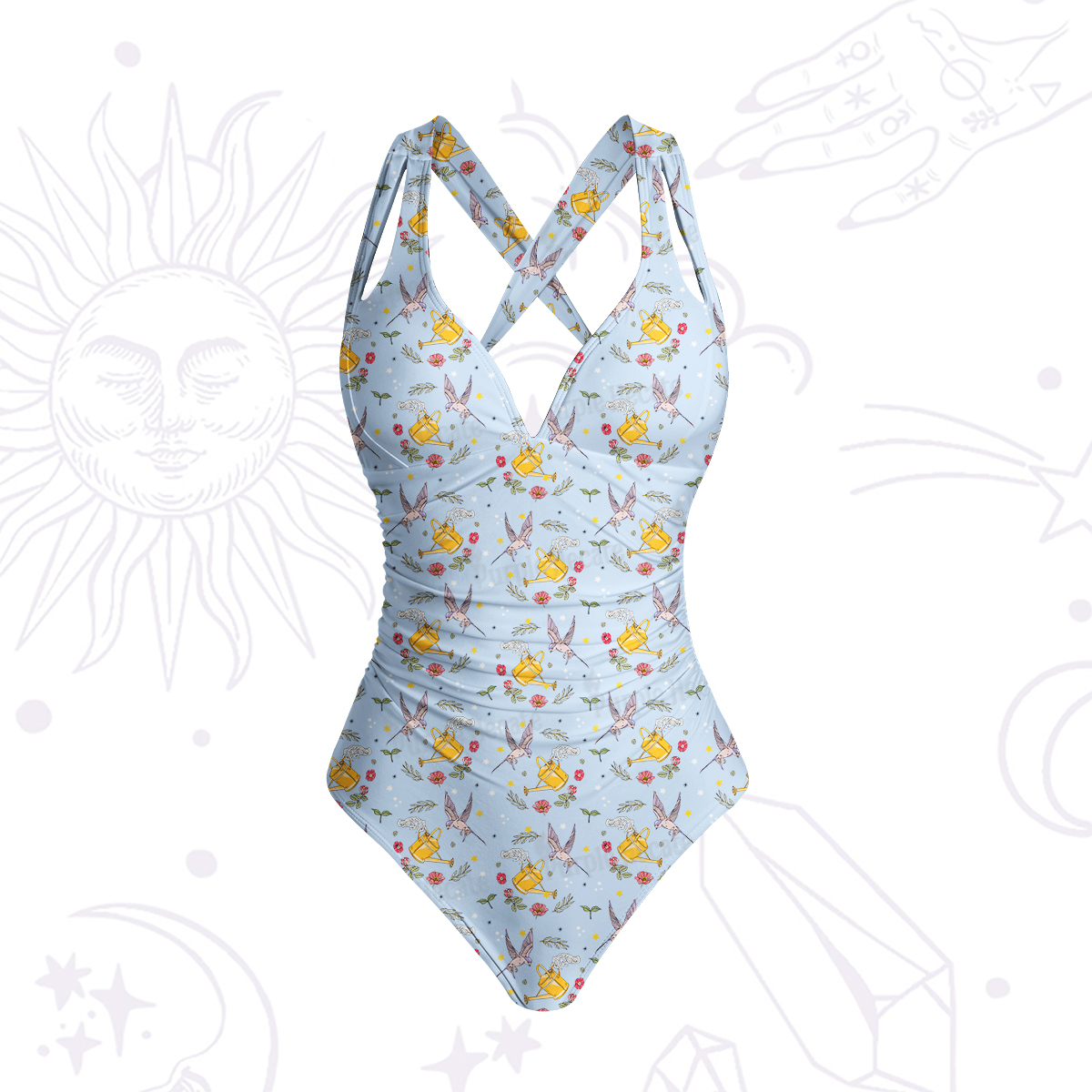Purplehecate Magical Garden One-Piece Swimsuit
