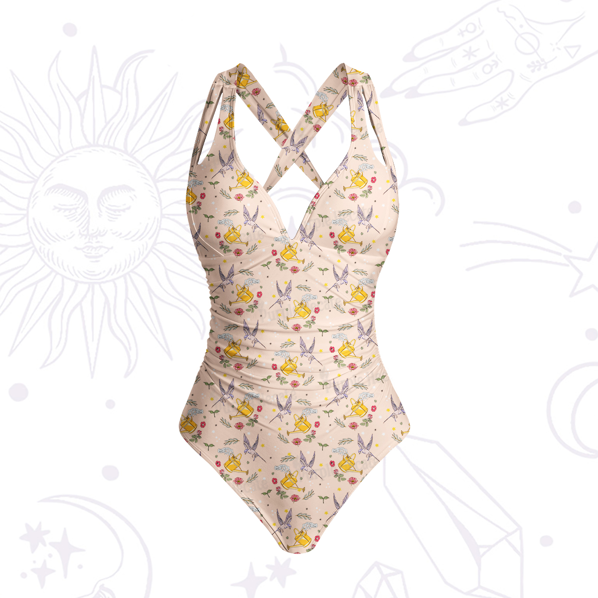 Purplehecate Magical Garden One-Piece Swimsuit
