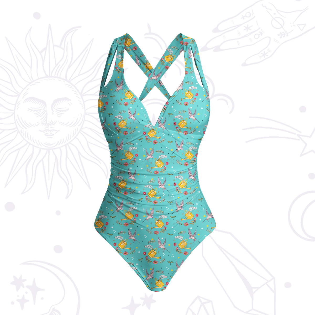 Purplehecate Magical Garden One-Piece Swimsuit