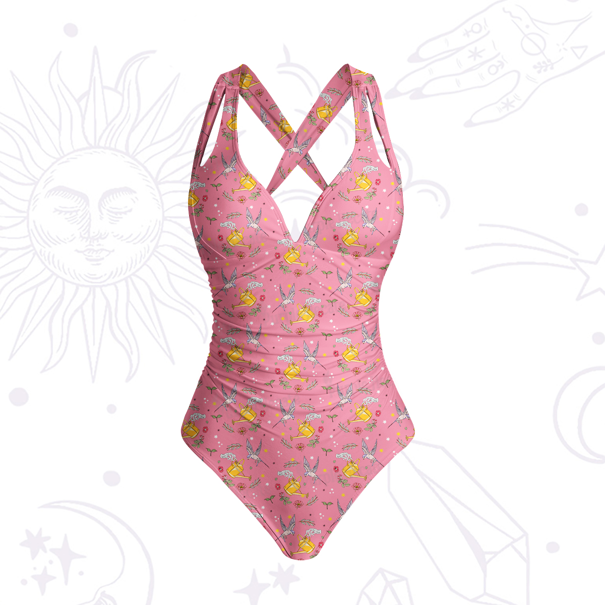 Purplehecate Magical Garden One-Piece Swimsuit