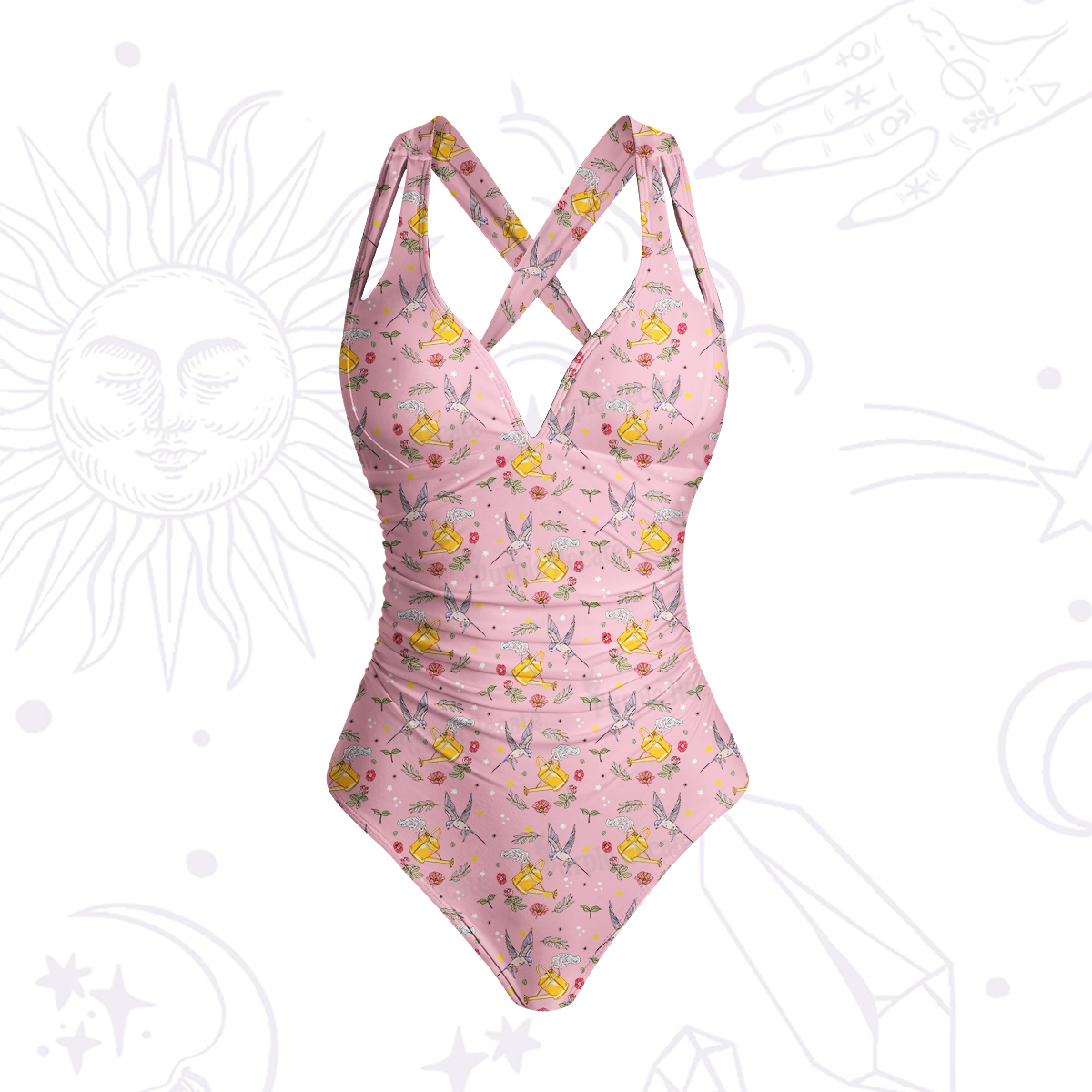 Purplehecate Magical Garden One-Piece Swimsuit