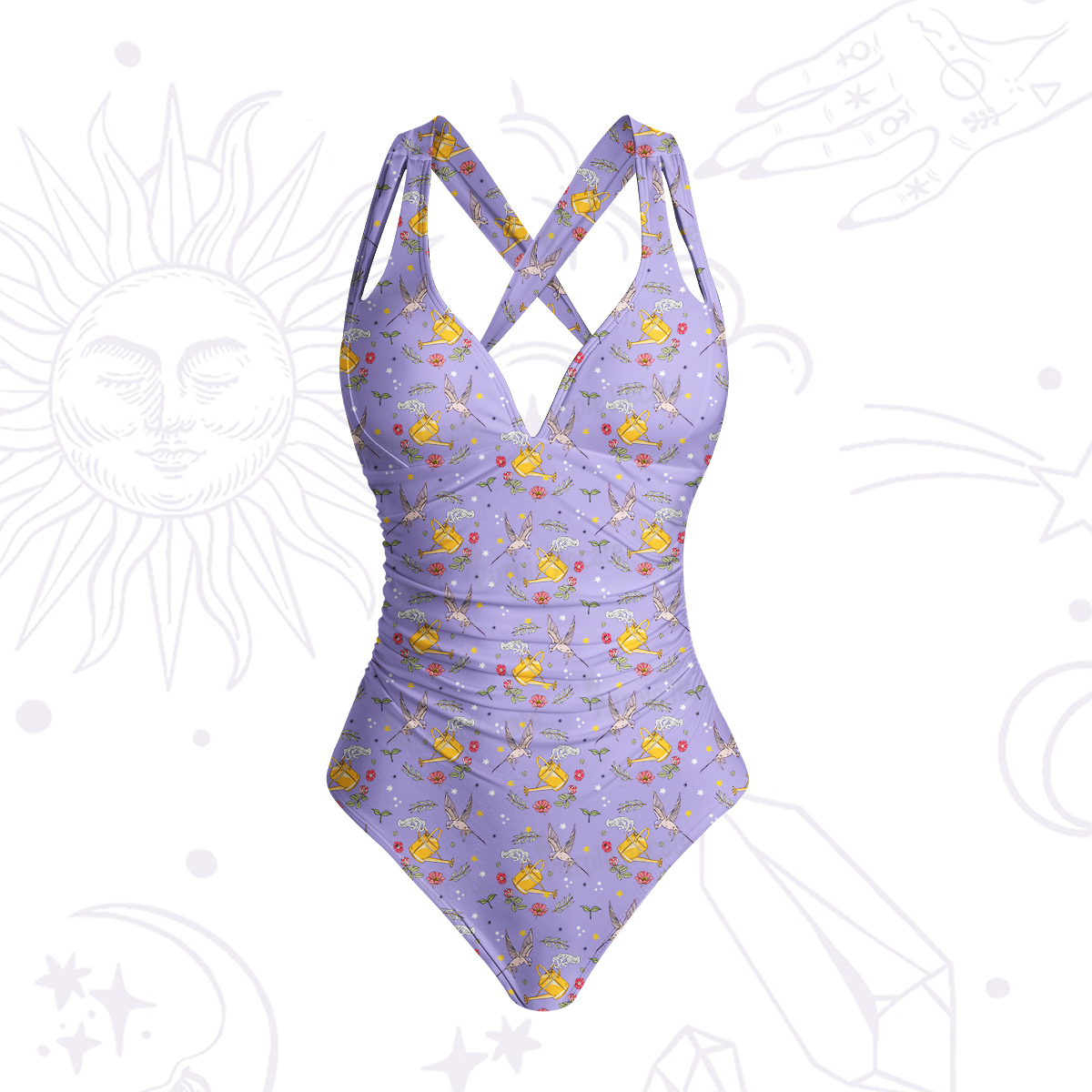 Purplehecate Magical Garden One-Piece Swimsuit