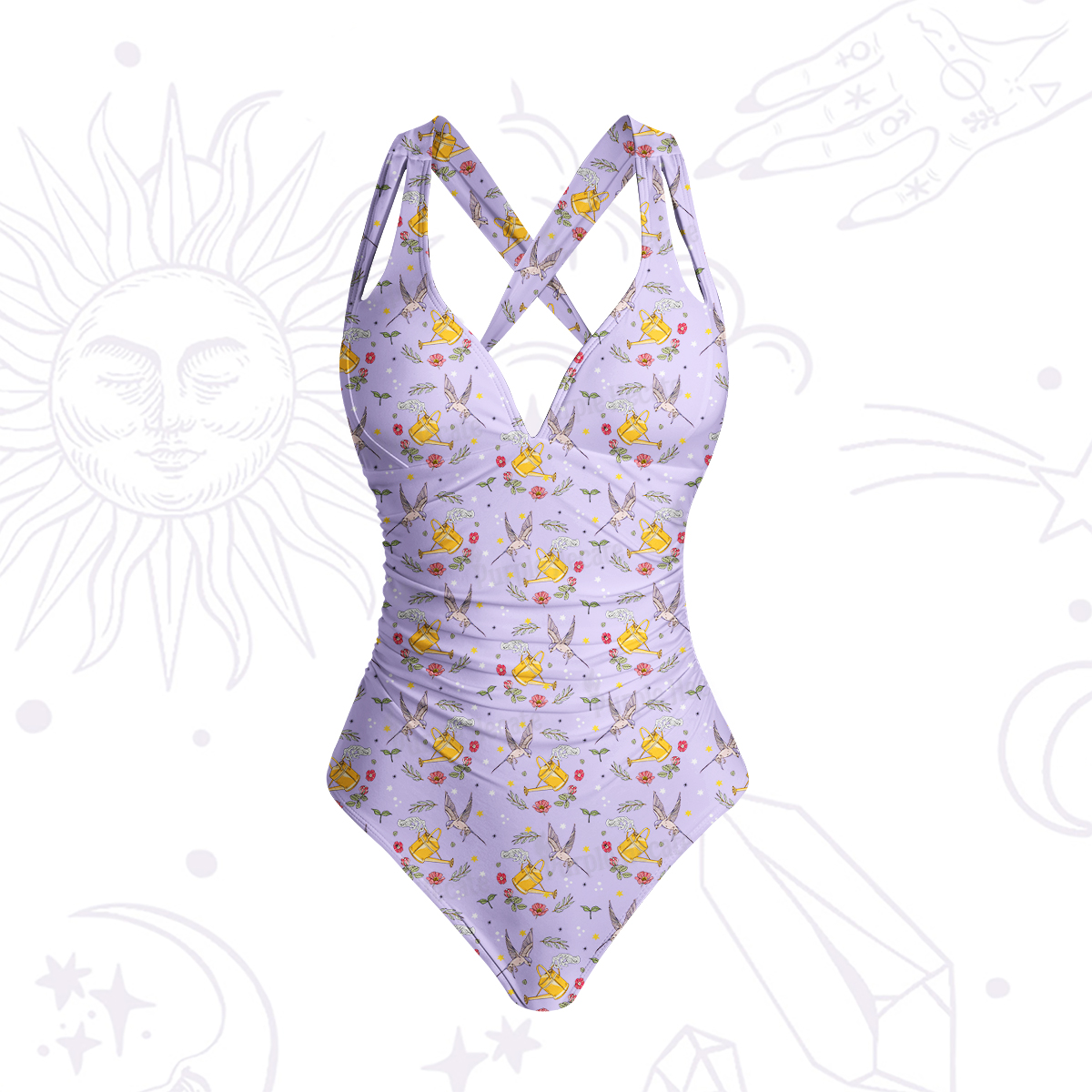 Purplehecate Magical Garden One-Piece Swimsuit