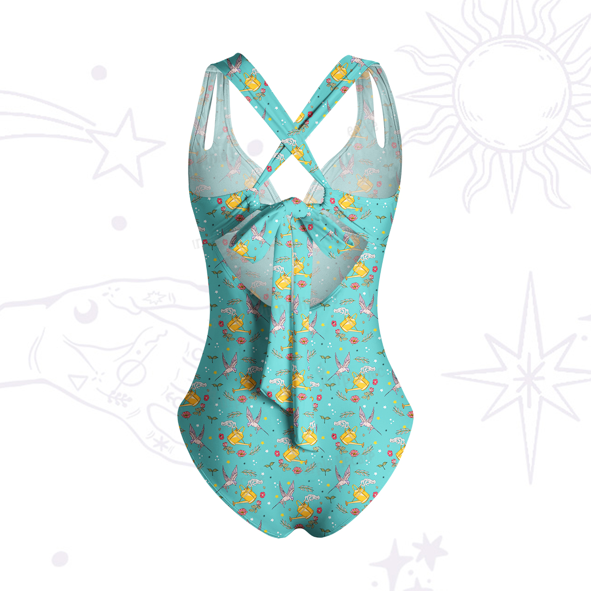 Purplehecate Magical Garden One-Piece Swimsuit