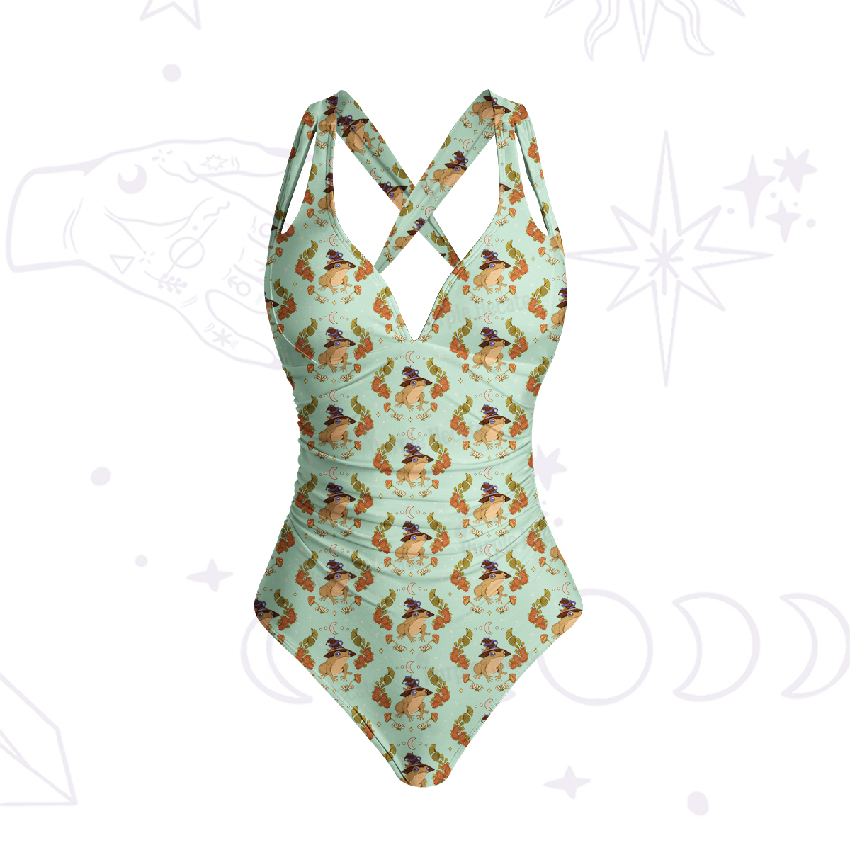 Purplehecate The Frog One-Piece Swimsuit