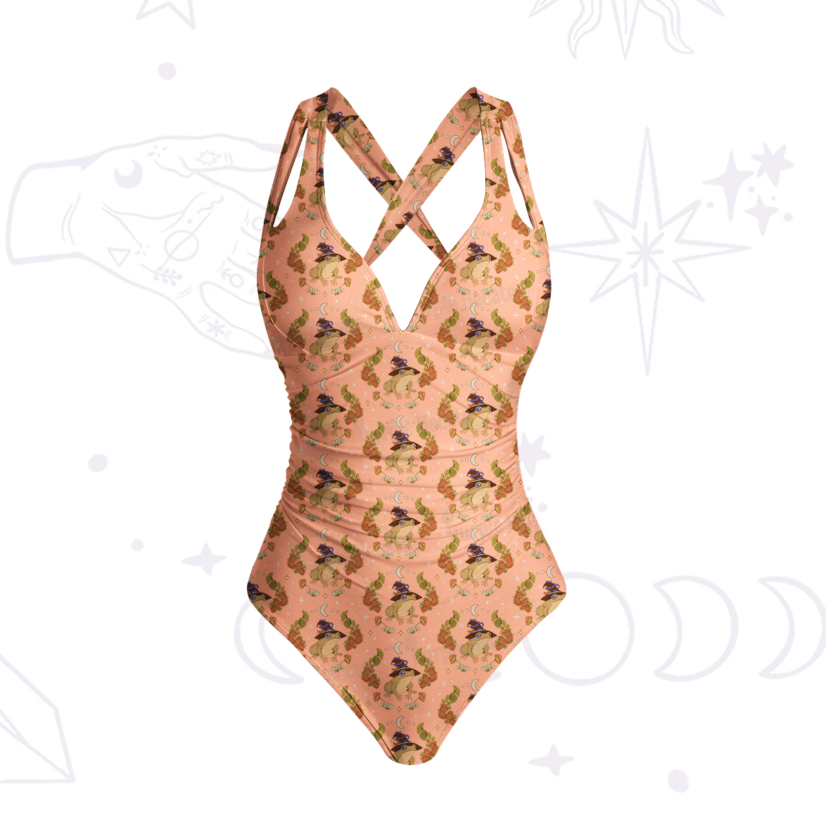 Purplehecate The Frog One-Piece Swimsuit