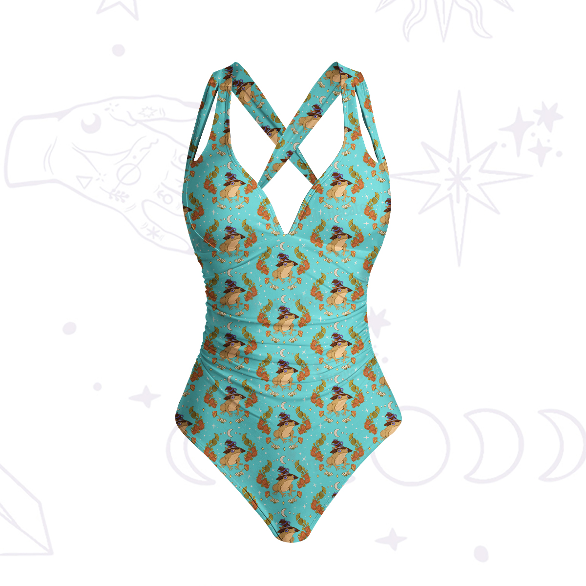 Purplehecate The Frog One-Piece Swimsuit