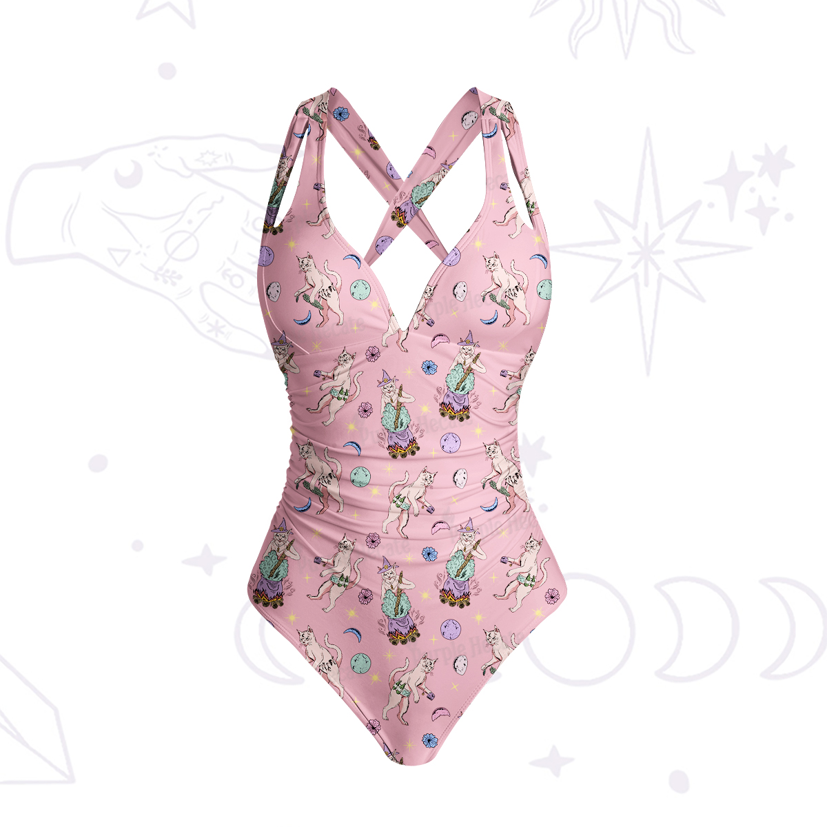 Purplehecate Cat Coven Swimsuit