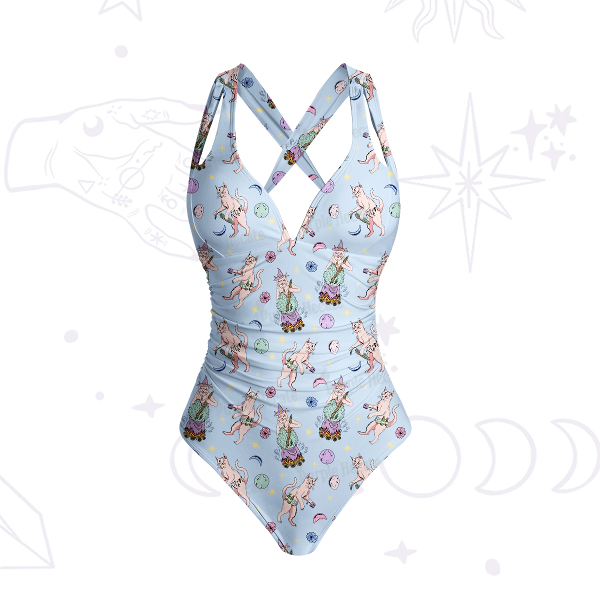 Purplehecate Cat Coven Swimsuit