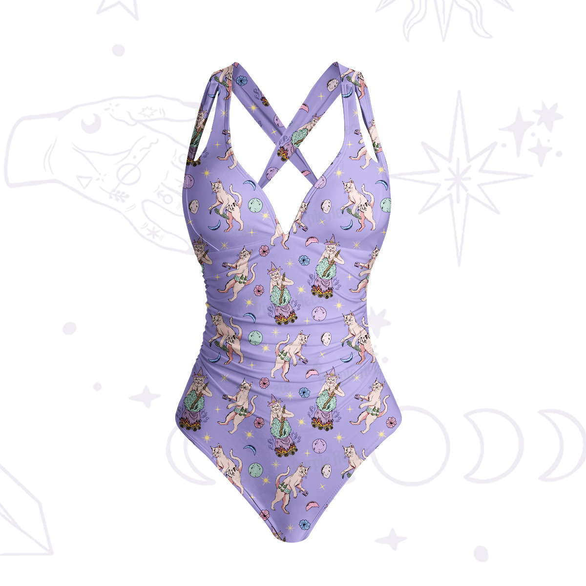 Purplehecate Cat Coven Swimsuit
