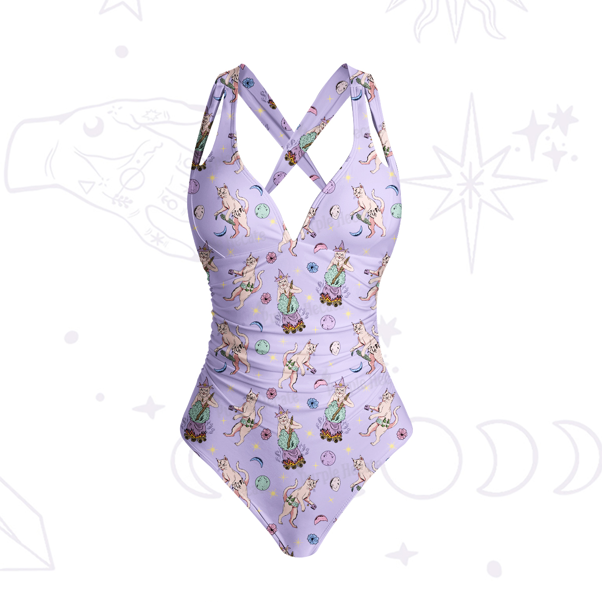 Purplehecate Cat Coven Swimsuit