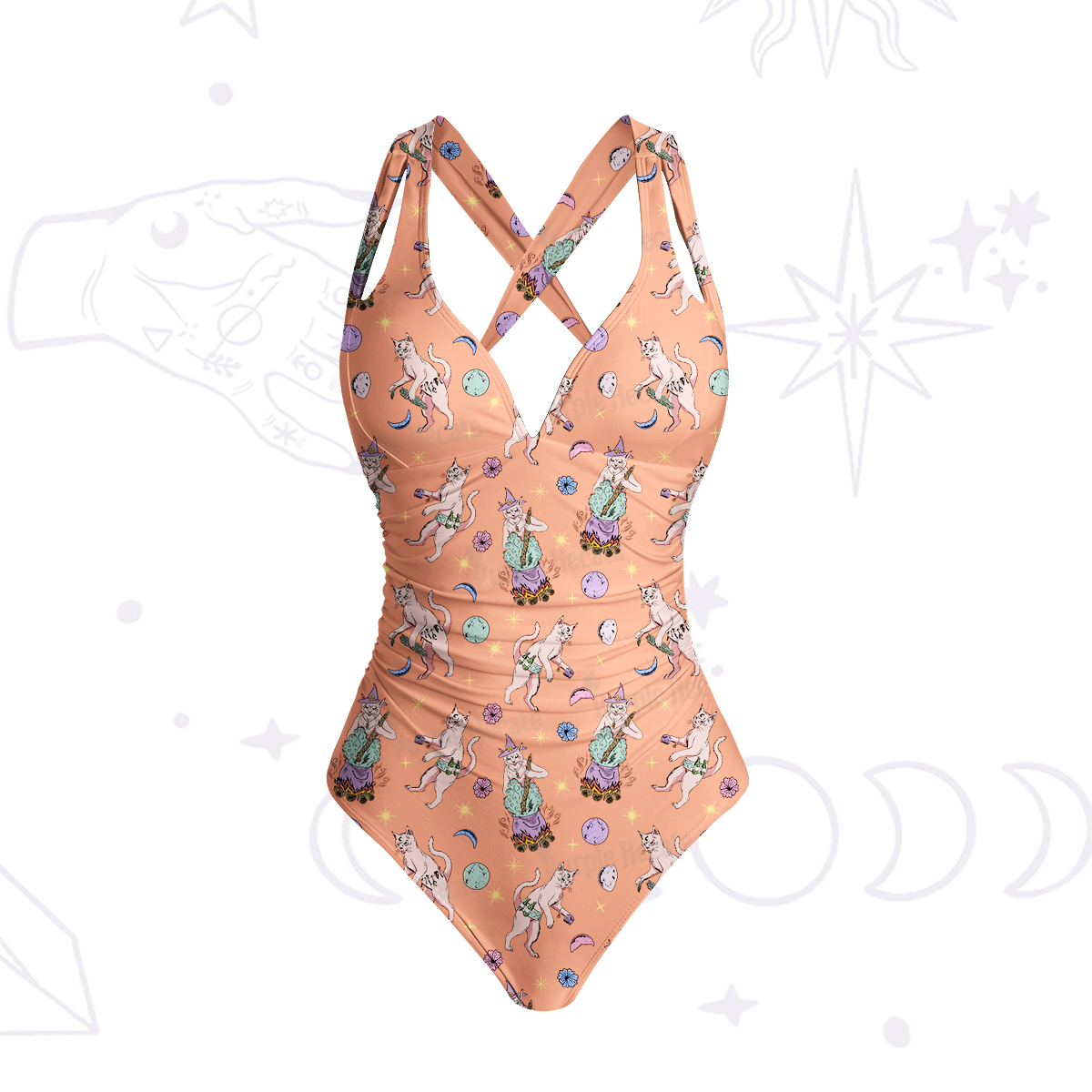 Purplehecate Cat Coven Swimsuit