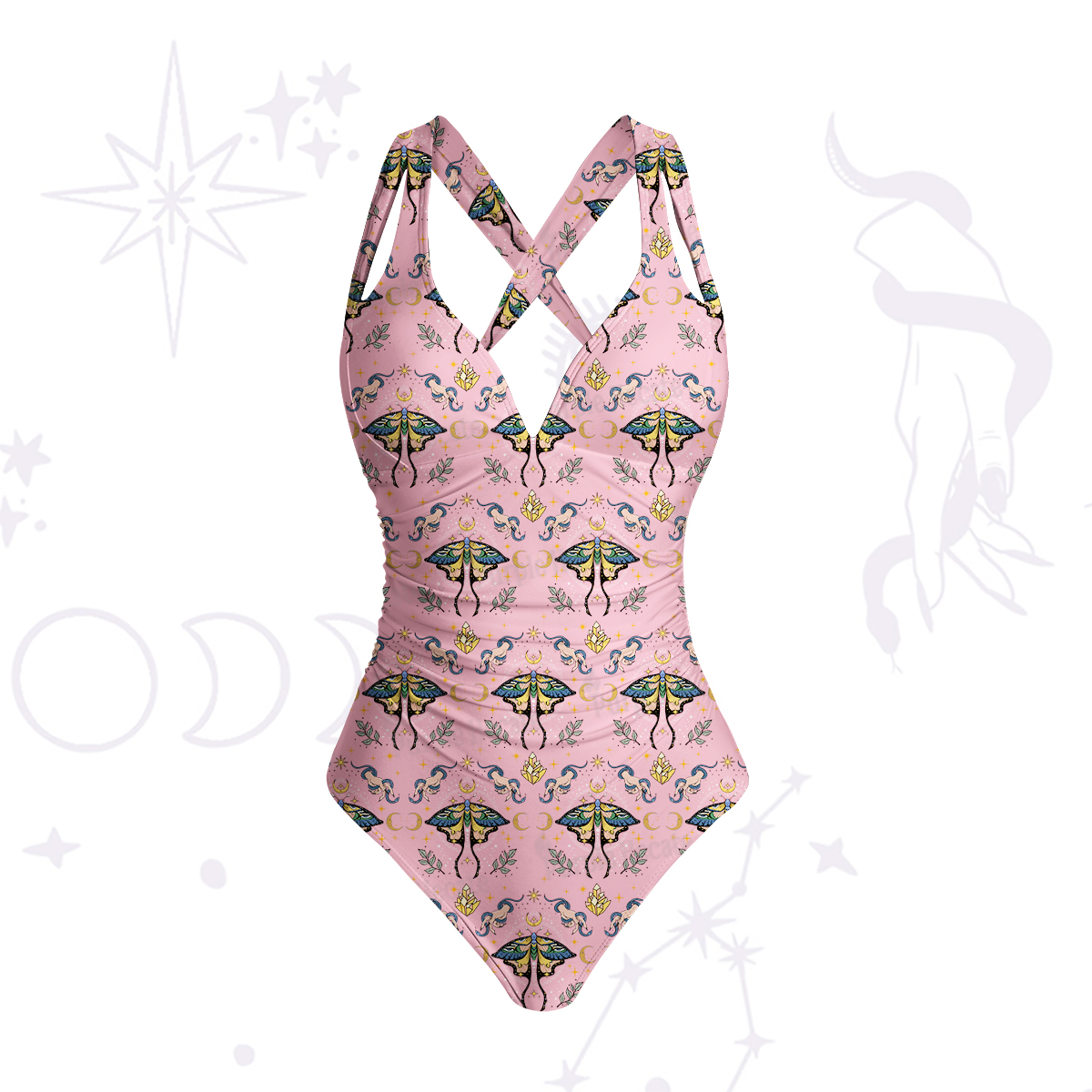 Purplehecate Mystical Moth Swimsuit