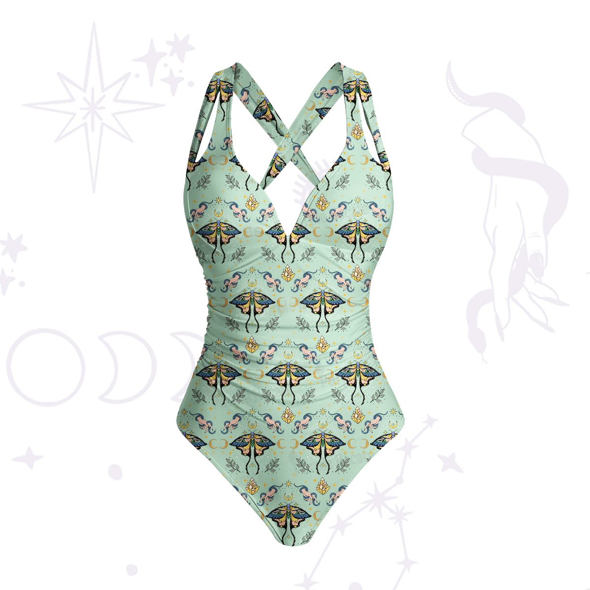 Purplehecate Mystical Moth Swimsuit
