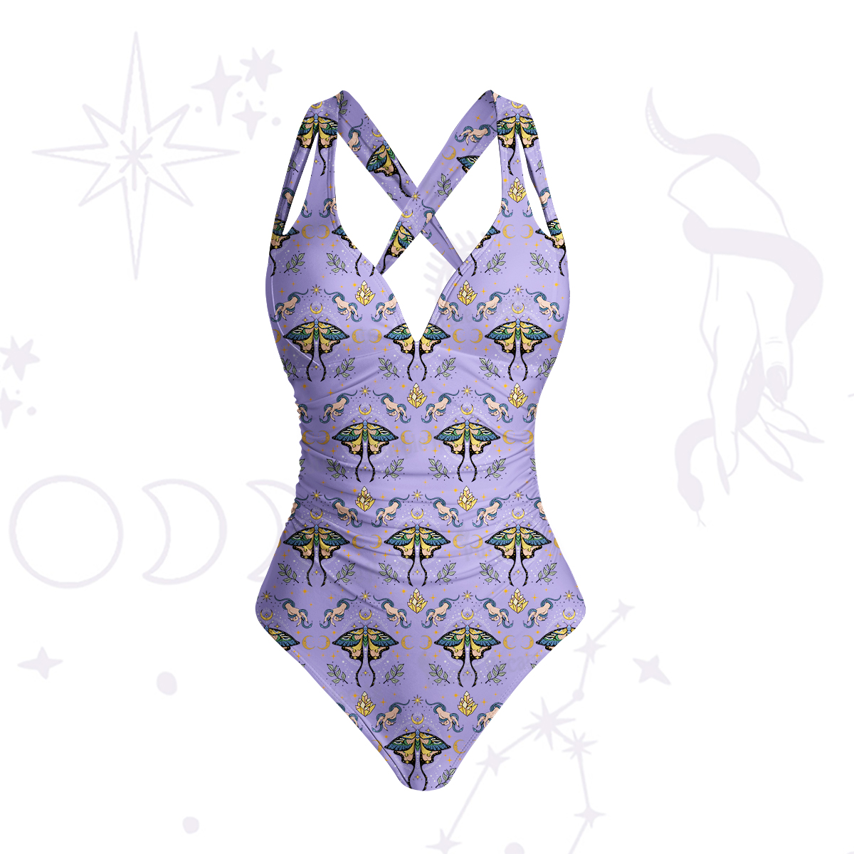 Purplehecate Mystical Moth Swimsuit