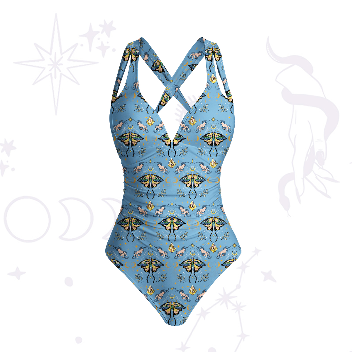 Purplehecate Mystical Moth Swimsuit