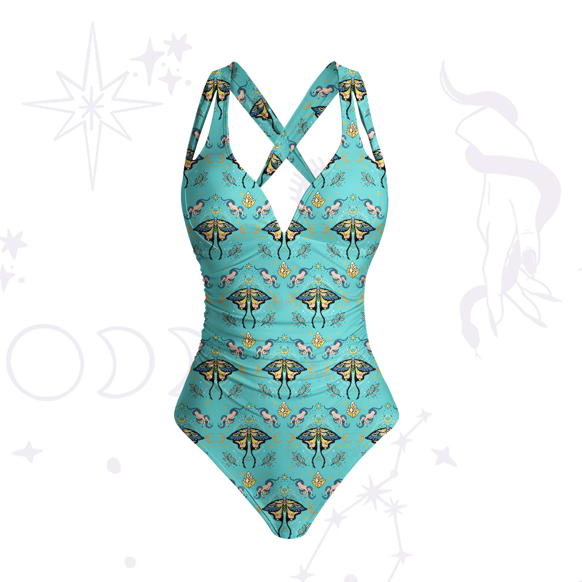 Purplehecate Mystical Moth Swimsuit