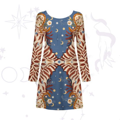 Purplehecate Celestial Ascension Beachwear Cover-Up Dress