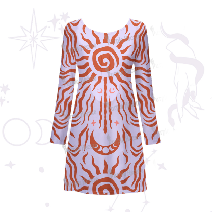 Purplehecate Solar Ritual Beachwear Cover-Up Dress