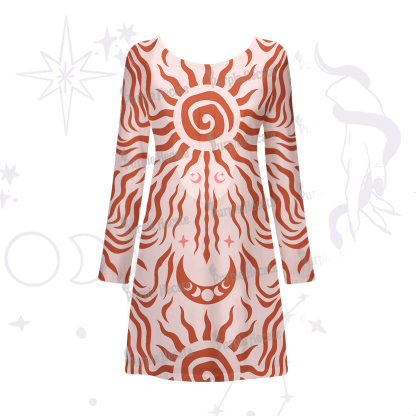 Purplehecate Solar Ritual Beachwear Cover-Up Dress