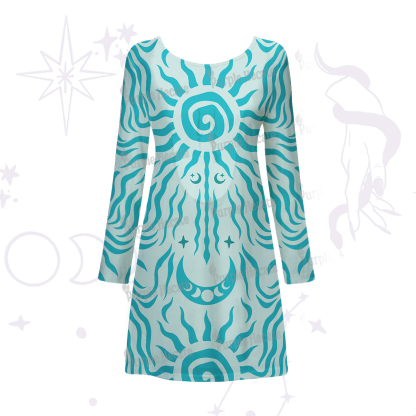 Purplehecate Solar Ritual Beachwear Cover-Up Dress