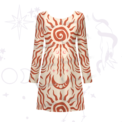 Purplehecate Solar Ritual Beachwear Cover-Up Dress