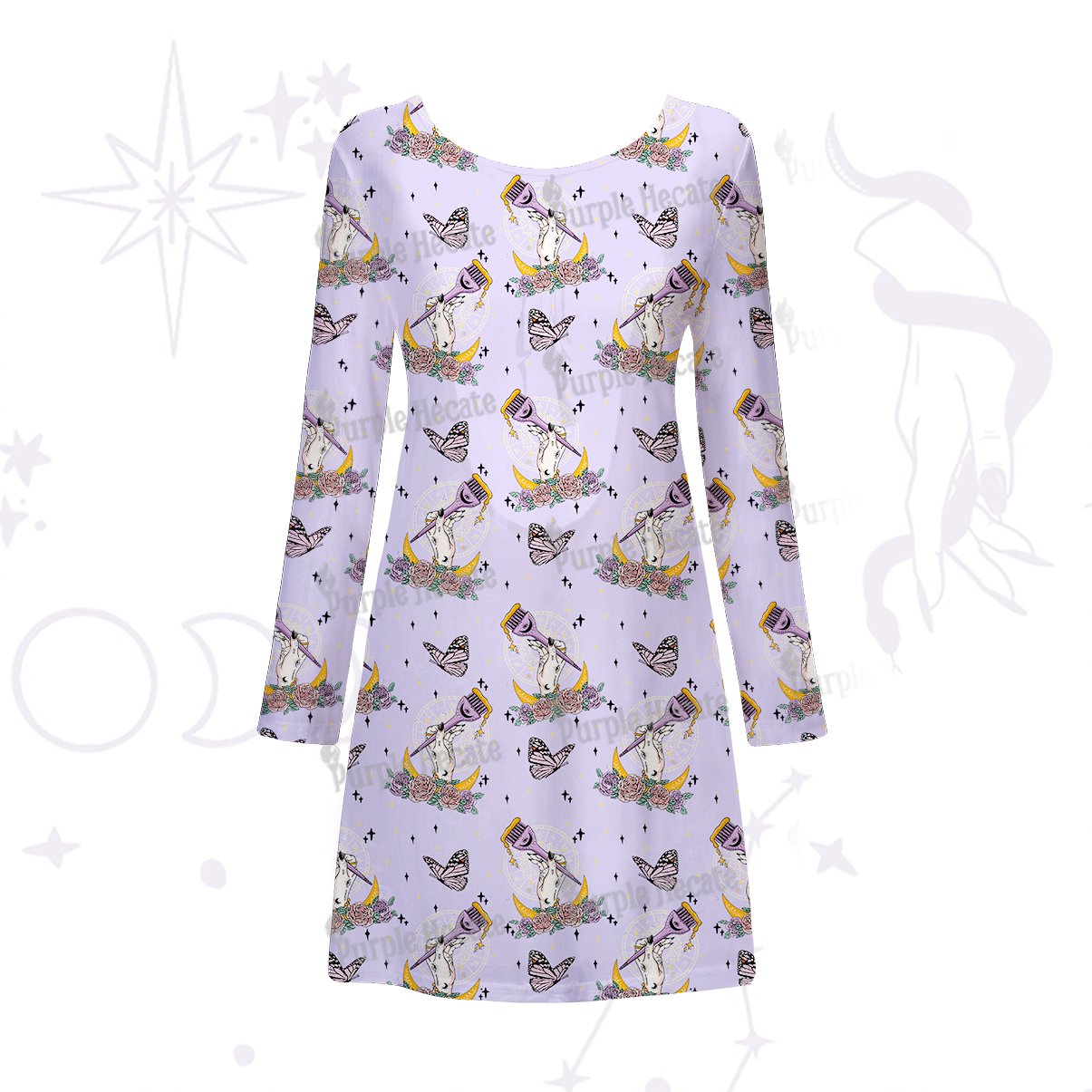 Purplehecate The Hair Colorist Beachwear Cover-Up Dress