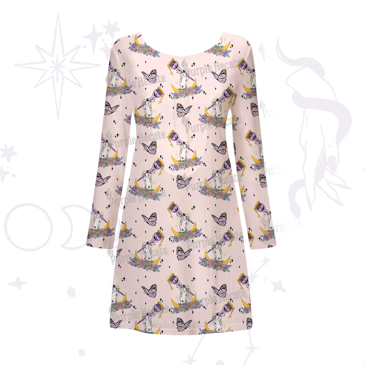 Purplehecate The Hair Colorist Beachwear Cover-Up Dress