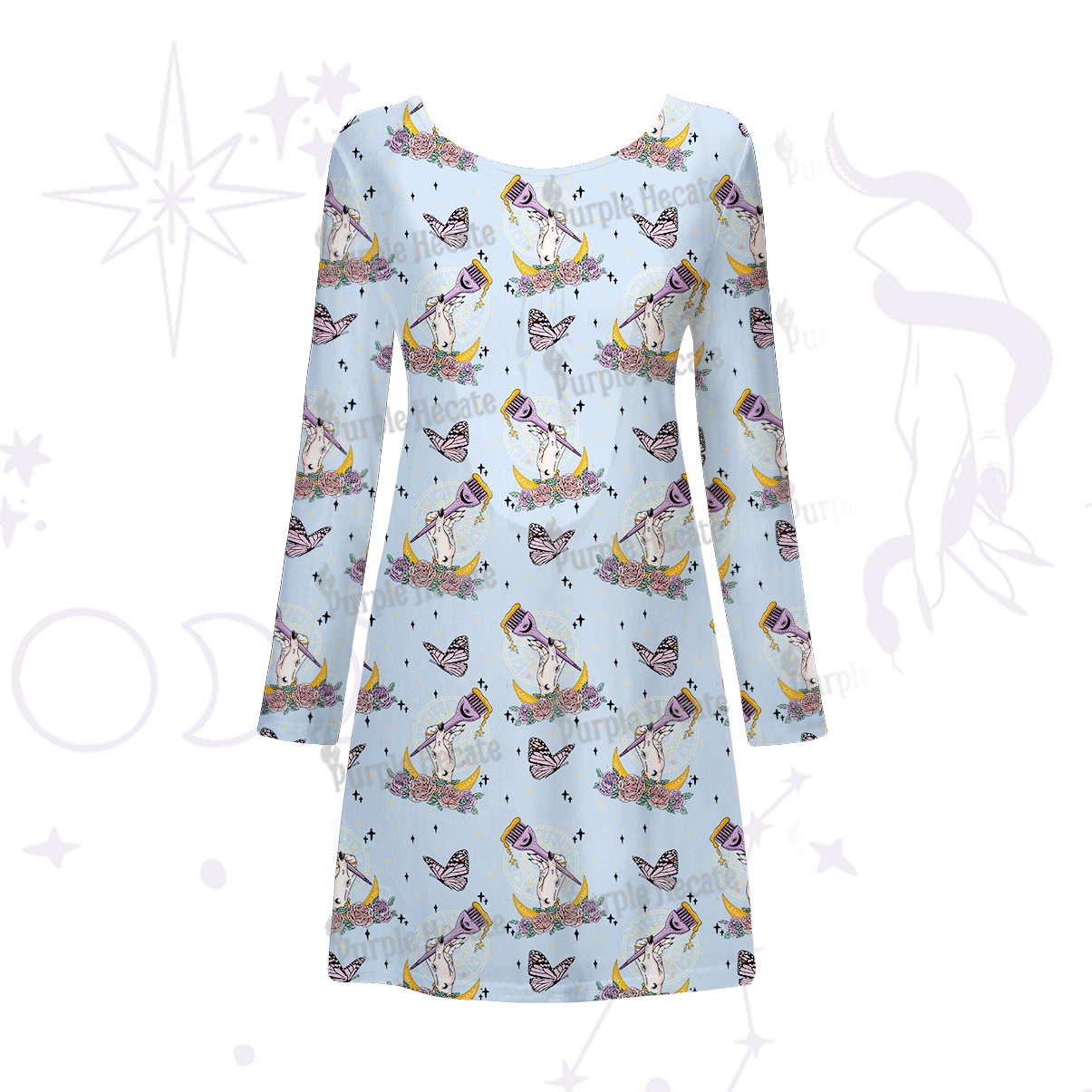 Purplehecate The Hair Colorist Beachwear Cover-Up Dress