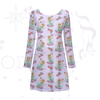 Purplehecate The Skeleton Nurse Beachwear Cover-Up Dress