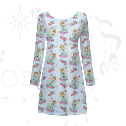 Purplehecate The Skeleton Nurse Beachwear Cover-Up Dress