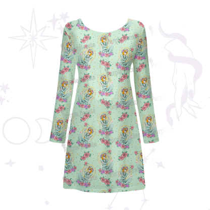 Purplehecate The Skeleton Nurse Beachwear Cover-Up Dress