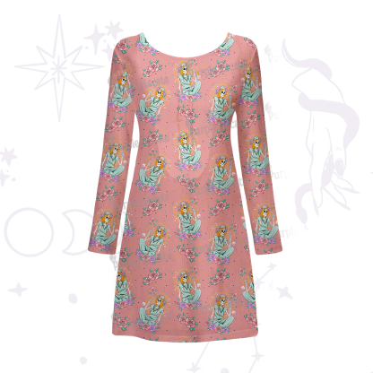 Purplehecate The Skeleton Nurse Beachwear Cover-Up Dress