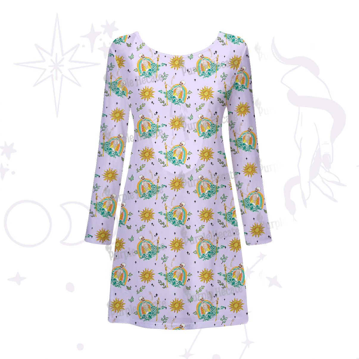 Purplehecate The Audacity Beachwear Cover-Up Dress