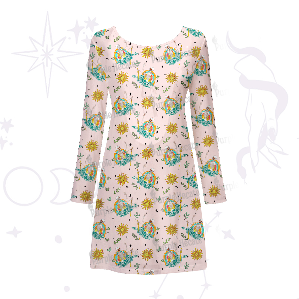 Purplehecate The Audacity Beachwear Cover-Up Dress