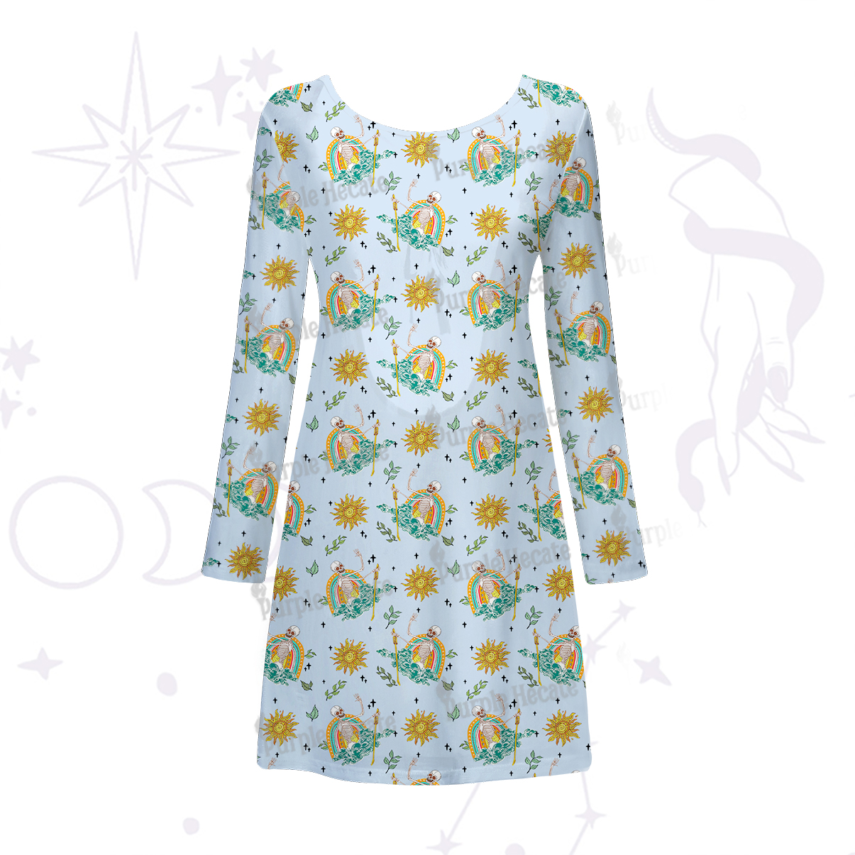 Purplehecate The Audacity Beachwear Cover-Up Dress