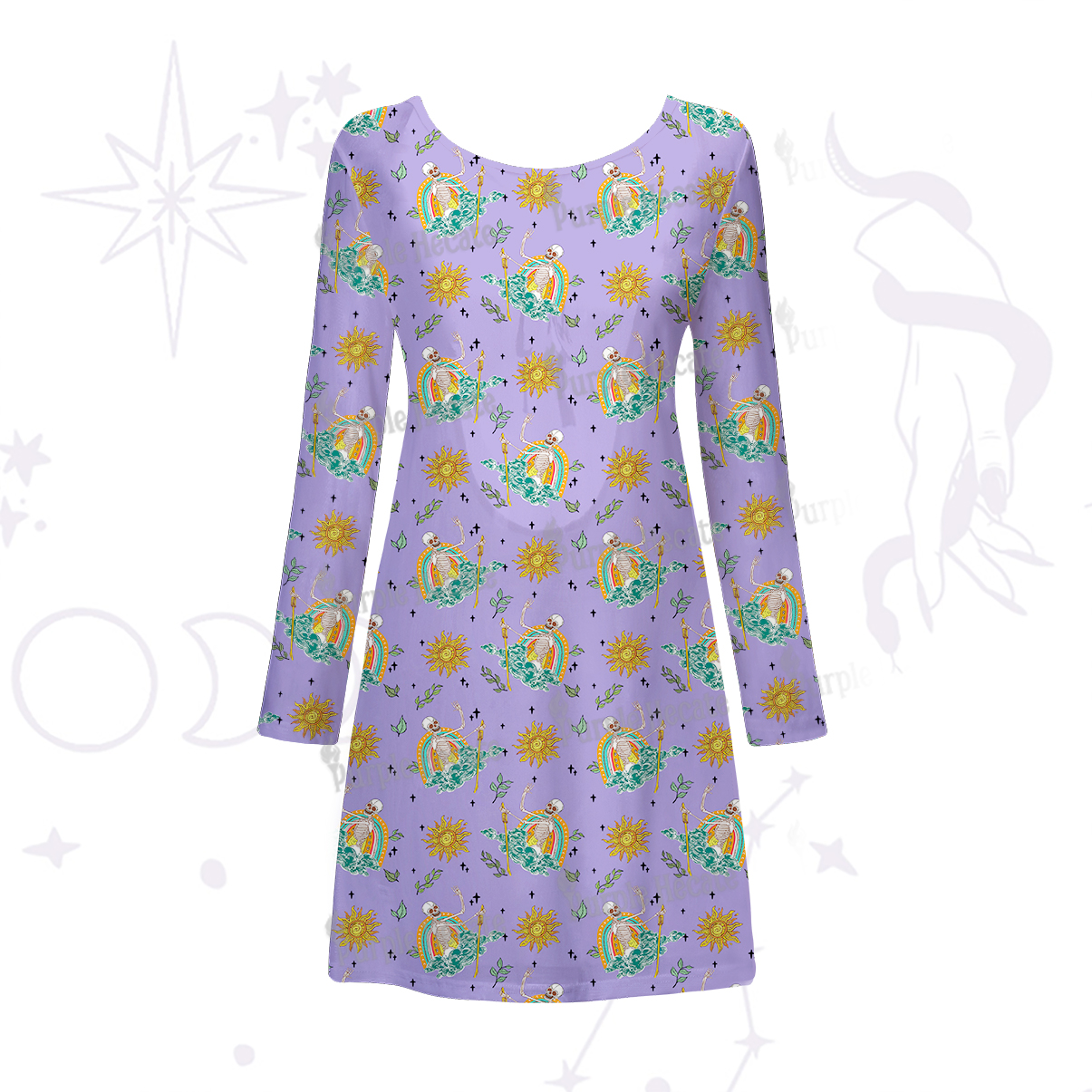 Purplehecate The Audacity Beachwear Cover-Up Dress