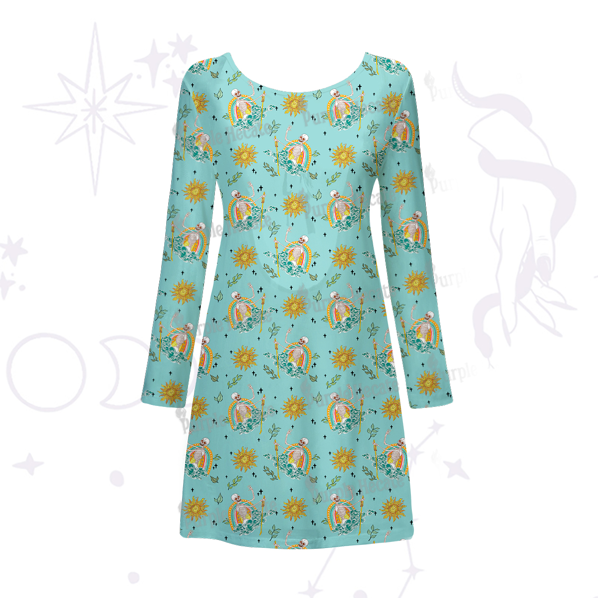 Purplehecate The Audacity Beachwear Cover-Up Dress