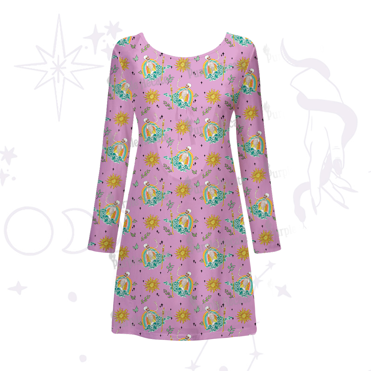 Purplehecate The Audacity Beachwear Cover-Up Dress