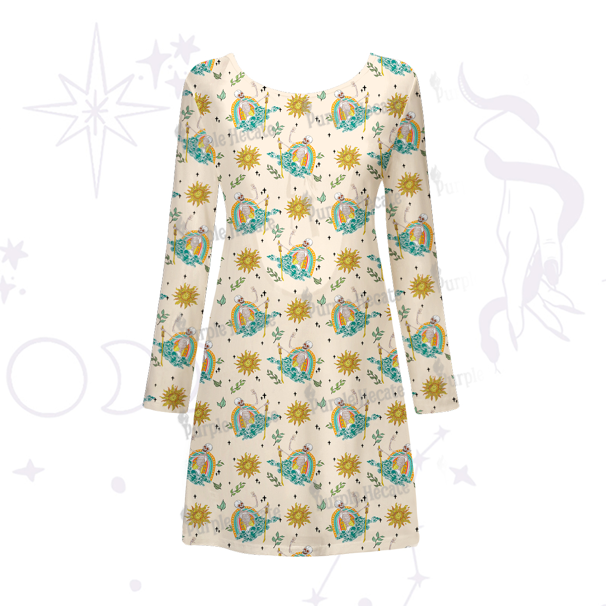 Purplehecate The Audacity Beachwear Cover-Up Dress