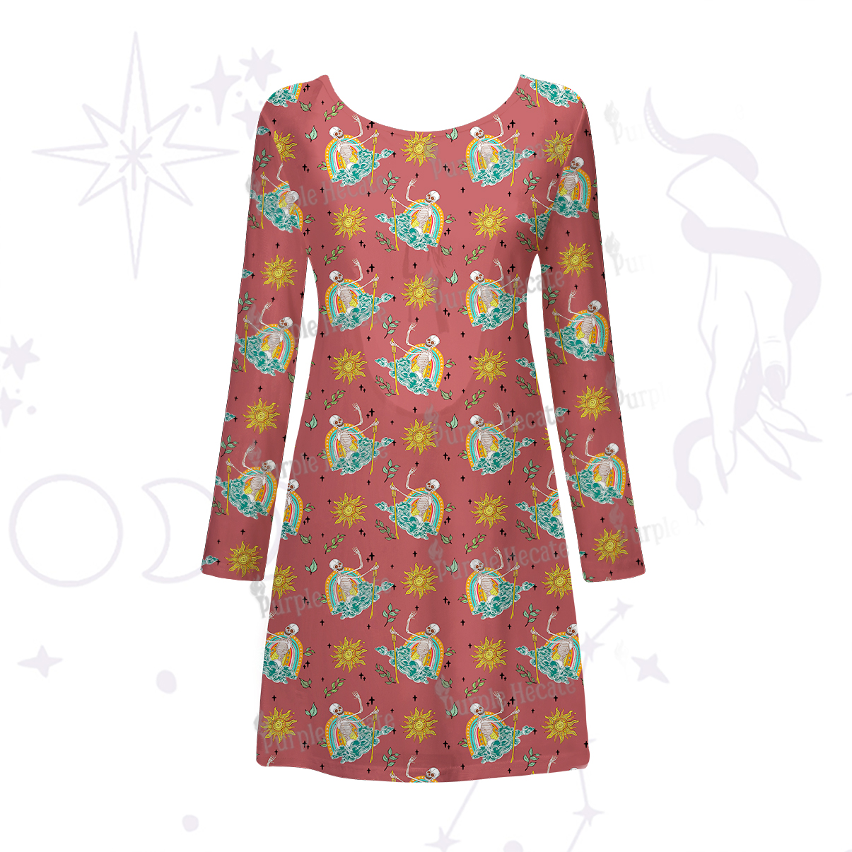 Purplehecate The Audacity Beachwear Cover-Up Dress